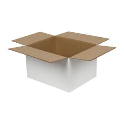 21x12x14 cm Tek Oluklu Beyaz Koli