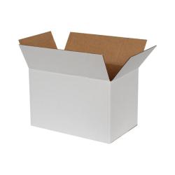 28x18x18 cm Tek Oluklu Beyaz Koli
