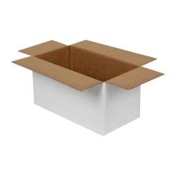 29x15x15 cm Tek Oluklu Beyaz Koli