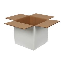 30x30x30 cm Çift Oluklu Beyaz Koli