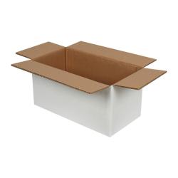 40x20x20 cm Çift Oluklu Beyaz Koli