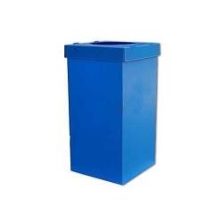 Geri Dönüşüm Atık Kutusu Mavi 35x35x70 cm