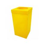 Geri Dönüşüm Atık Kutusu Sarı 35x35x70 cm