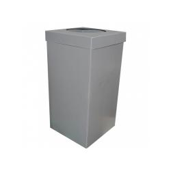 Geri Dönüşüm Atık Kutusu Gri 35x35x70 cm