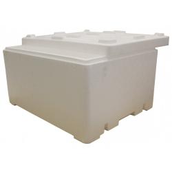 55x42x29 cm Strafor Köpük Kutu Et ve Balık Kolisi 20 Kg