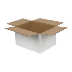 25x20x15 cm Tek Oluklu Beyaz Koli