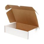 35,5x35,5x10 cm Beyaz Karton Kutu Kilitli