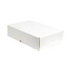 35,5x35,5x10 cm Beyaz Karton Kutu Kilitli