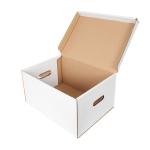 46,5x34x24 cm Beyaz Kutu Çift Oluklu Kilitli